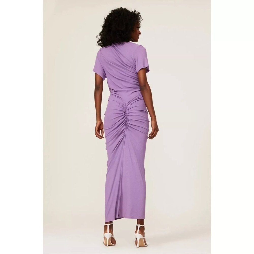 Atlein Ruched Rib Sheath Dress Size M - Picture 5 of 6